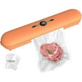thumbnail image 1 of Limited Time Deals!Vacuum Sealer Machine，2025 Powerful Vacuum Sealer Machine，Compact Design，Super Strong Suction Power，Food Sealer with Digital Timer（Orange-C，one Vacuum Sealing Machine+Ten Bags）, 1 of 5