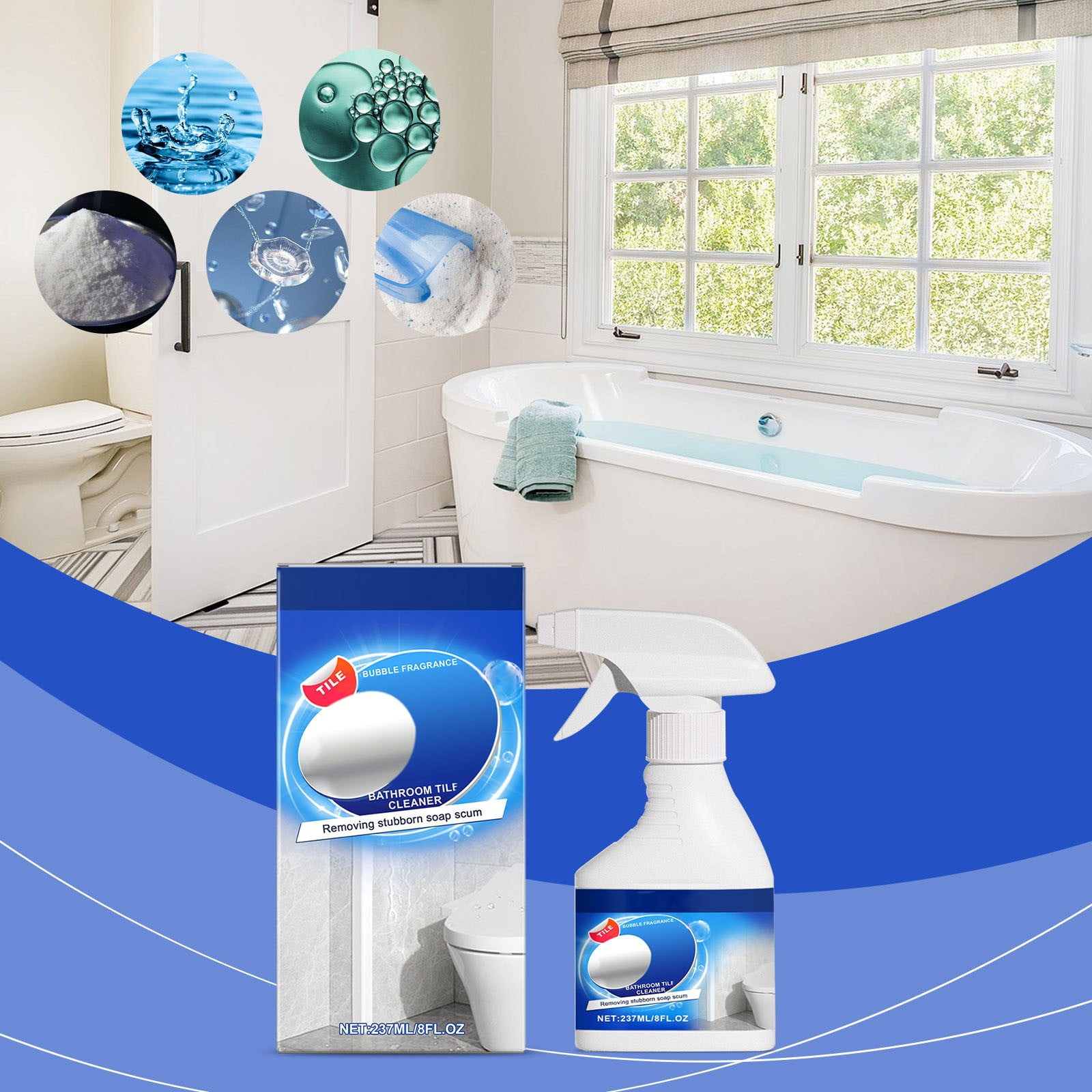 Limited Time Offer, Bathroom Tile Cleaner, High Efficiency Household ...