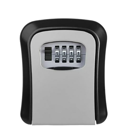 Limited Time Offer! Lssam Secure 4-Digit Key Lock Box with Code Protection | Weatherproof Hide-A-Key Safe for Outdoor Use | Heavy Duty Steel Key Storage Box with Custom Combination