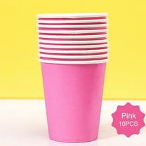 Limited Time Offer TOTOYTO 10 Pieces 9 Ounce Disposable Paper Cups Party Cups Drinking Cups for Party DIY and Holiday 15Colors