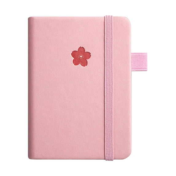 Limited Time Offer, Vsgery Mini A6 Notebook, Portable Notepad, Thickened Pocket, English Book, Handy Note, Travel Writing Pad, Compact Memo Book, for Students/Professionals|Paper,Pink