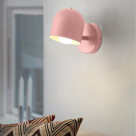 Limited Time Offer, Vsgery Modern Led Wall Lamp, Study Bedroom Bedside Lamp, Adjustable Height, Metal Frame, for Study Desk, Energy Efficient,1X Pencil Case|iron,Pink