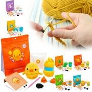 Limited Time Offer! Wobbles Crochet Animal Kit,Crochet Yarn,Knitting Kit, Wobles Crochet Kit - Easy Yarn & Step-by-Step Videos! Craft Your Own Adorable Animal Friend, Perfect for Beginners (Chicken)