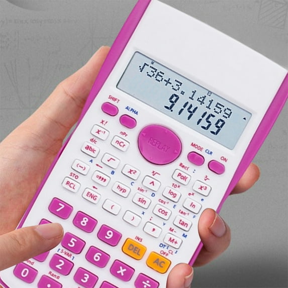 Limited Time OfferScientific Calculator, Battery Powered, Lcd Display, Math Algebra Geometry Trigonometry, Heavy Duty Plastic, for Dorm Room, Solve Equations, Educational Tools, Vsgery|Plastic,Red