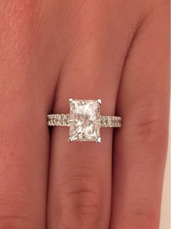 Limited Time Sale 1.25 Carat Diamond Engagement Ring in 10k White Gold on Sale Under 350