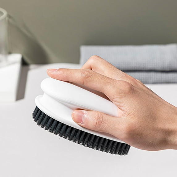 Limited Time Savings,Carpet Brush Scrub Brush, Soft Grout Brush, Bathroom Cleaning Supplies, Multi-Use Cleaning Brush, Home Cleaning Tool, Soft Bristles, Durable Handle Sleek Design|Plastic,White