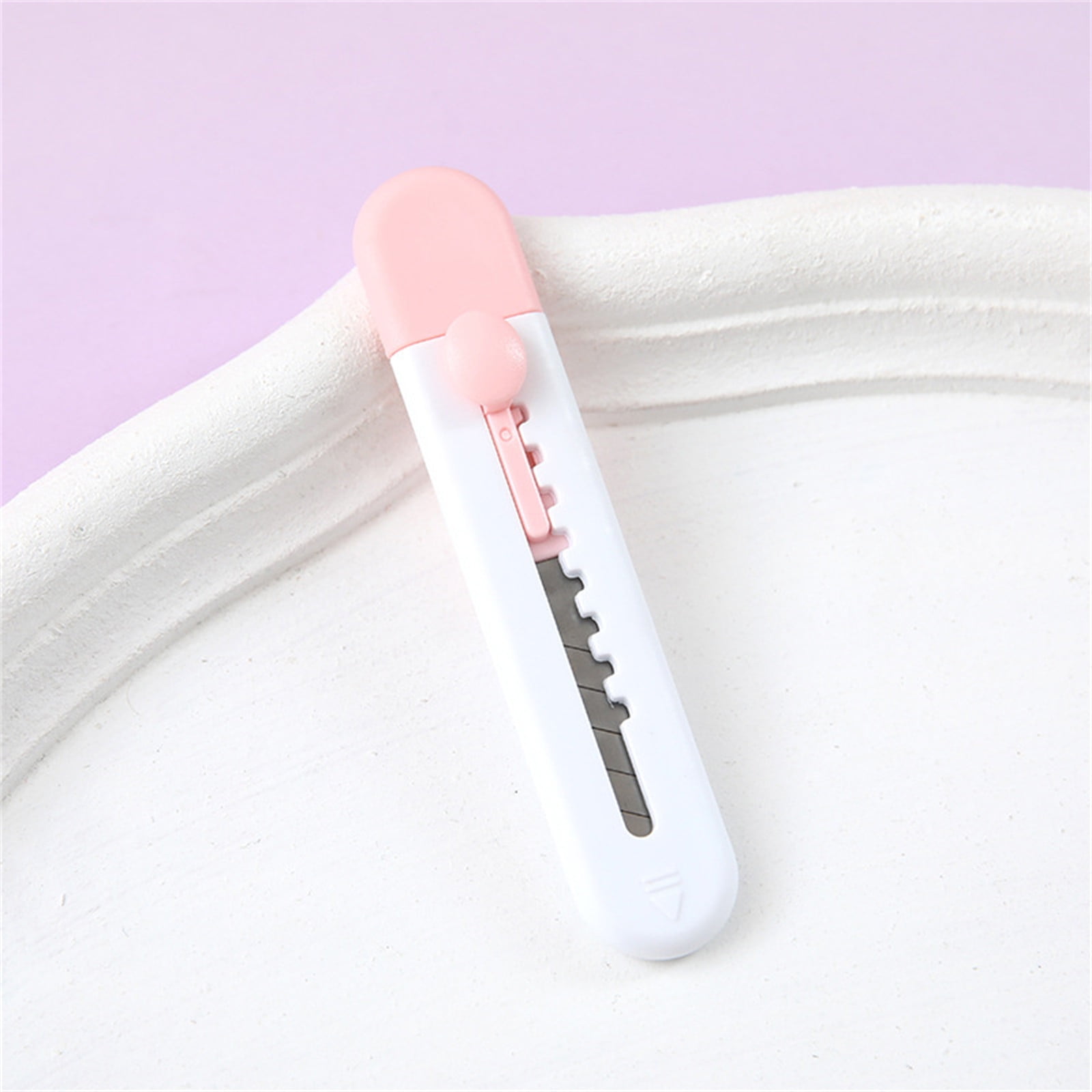 Limited Time Savings, Mini Utility Knife, Box Cutter Stationery, Stainless Steel, Multi-Function, Wallpapers Knife, Open Delivery, Wholesale, Office/Travel Tool Last Chance Sale | Plastic, Pink