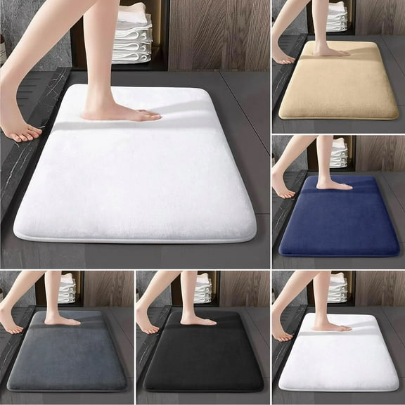 Limited Time Savings, Rugs Household Essentials Clearance Coral Velvet Solid Color Floor Mat-bathroom Living Room Entrance Water Absorbing And Non Slip Mat- Bedroom Floor Mat-carpet, Under 25