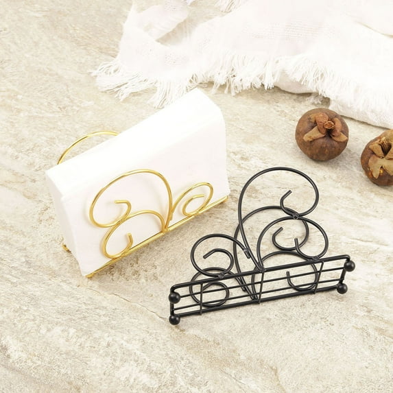Limited Time Savings, Vsgery Modern Metal Napkin Rack, Kitchen Table Countertop, Indoor Outdoor, Cocktail Napkin Holder|iron,Black