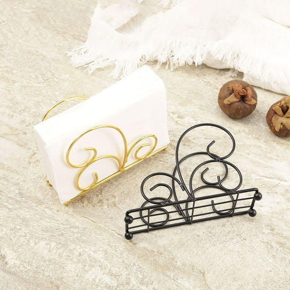 Limited Time Savings, Vsgery Modern Metal Napkin Rack, Kitchen Table Countertop, Indoor Outdoor, Cocktail Napkin Holder|iron,Black