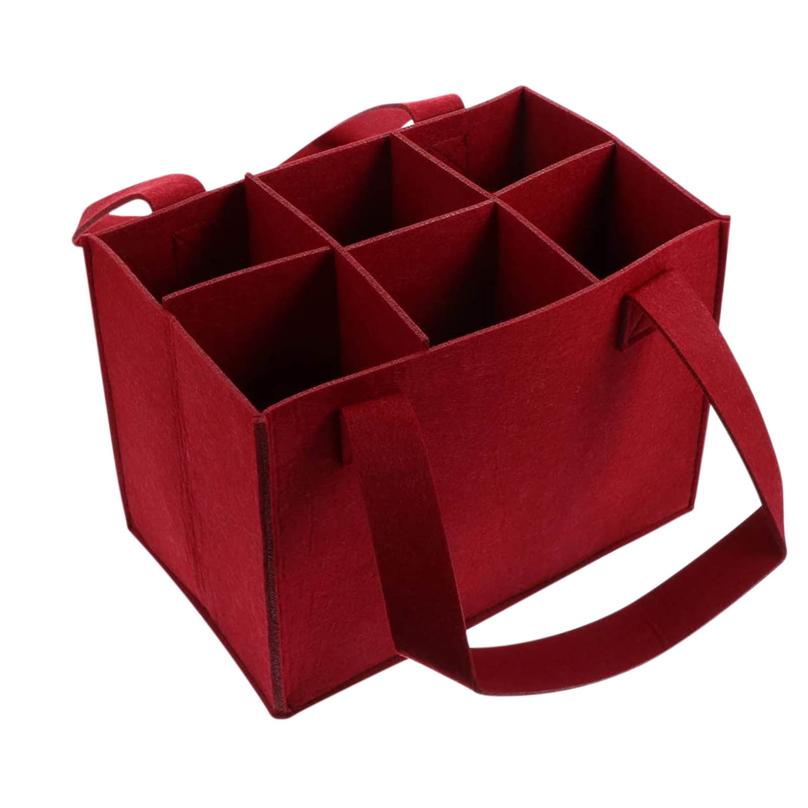 Berlune 3 Pcs Reusable 6 Bottle Wine Tote Bag With Divider Canvas Washable Portable Wine Carrier Tote Sturdy Bag For Grocery Bottle Carrier Holder For Travel Camping Picnic