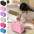 thumbnail image 1 of Limited Time, Vsgery 72 Color Pencil Case, Large Storage Stationery, Zipper Closure, for Dorm Room, Portable Desk Organization, Back to College Supplies, High Capacity Pens,1X Pencil Case, 1 of 9