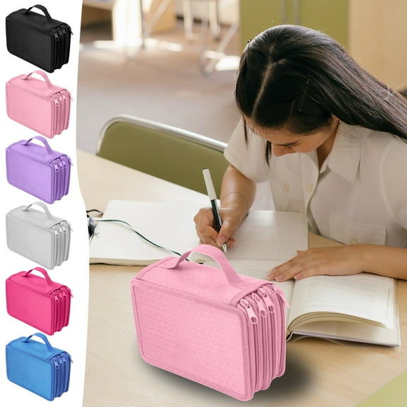 Limited Time, Vsgery 72 Color Pencil Case, Large Storage Stationery, Zipper Closure, for Dorm Room, Portable Desk Organization, Back to College Supplies, High Capacity Pens,1X Pencil Case