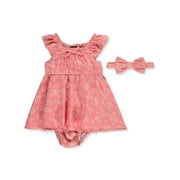 Limited Too Baby Girls' 3-Piece Dress Set Outfit - pink, 0 - 3 months (Newborn)