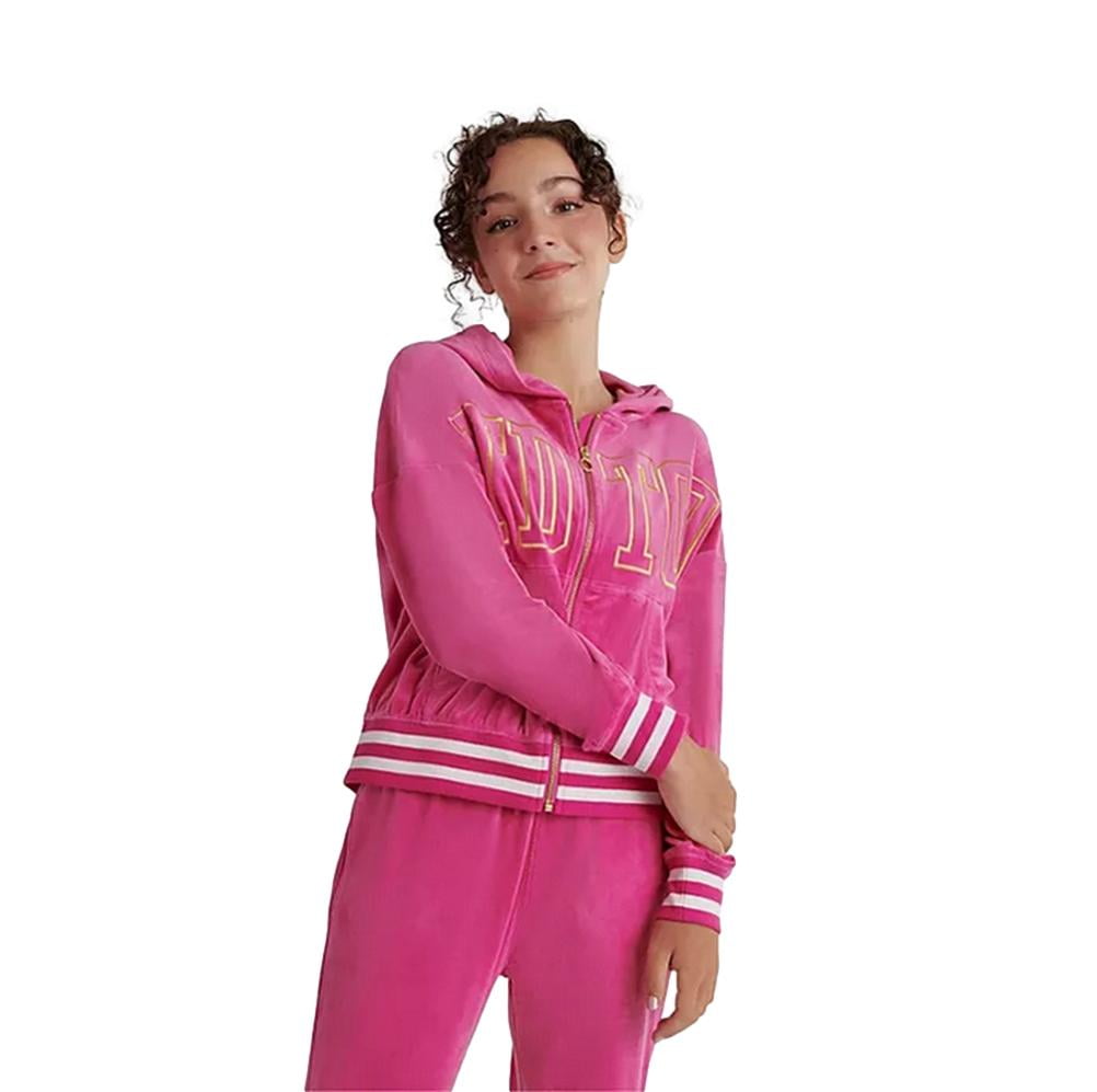 LIMITED TOO Girl's Velour Jacket in Pink Size XL 16/18