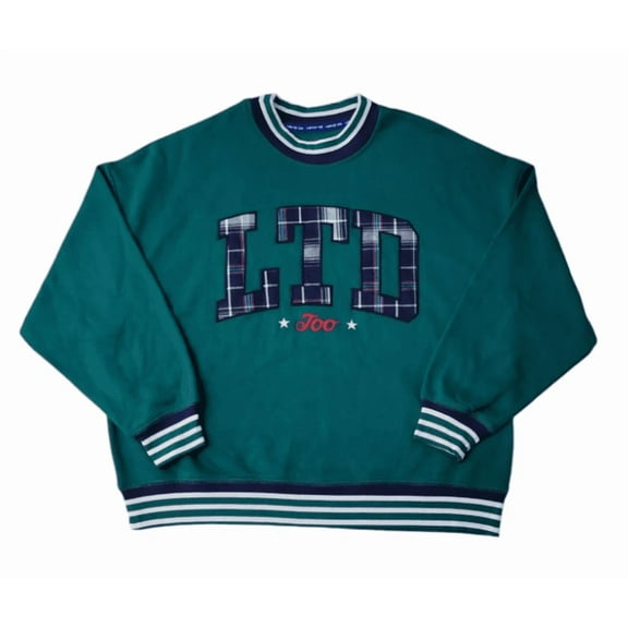 Limited Too Girls Crewneck Sweatshirt (Green, Large)