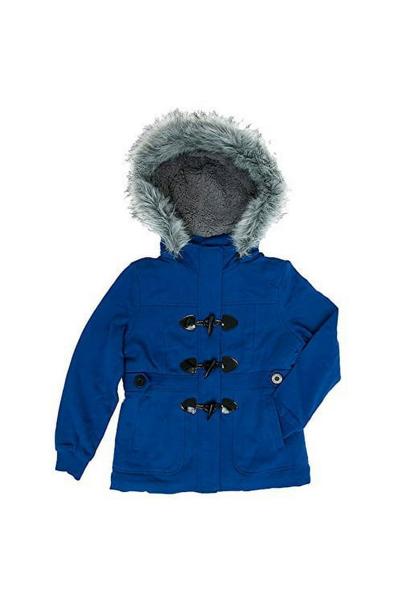 Girls' Fleece Jacket (Medium, Blue)