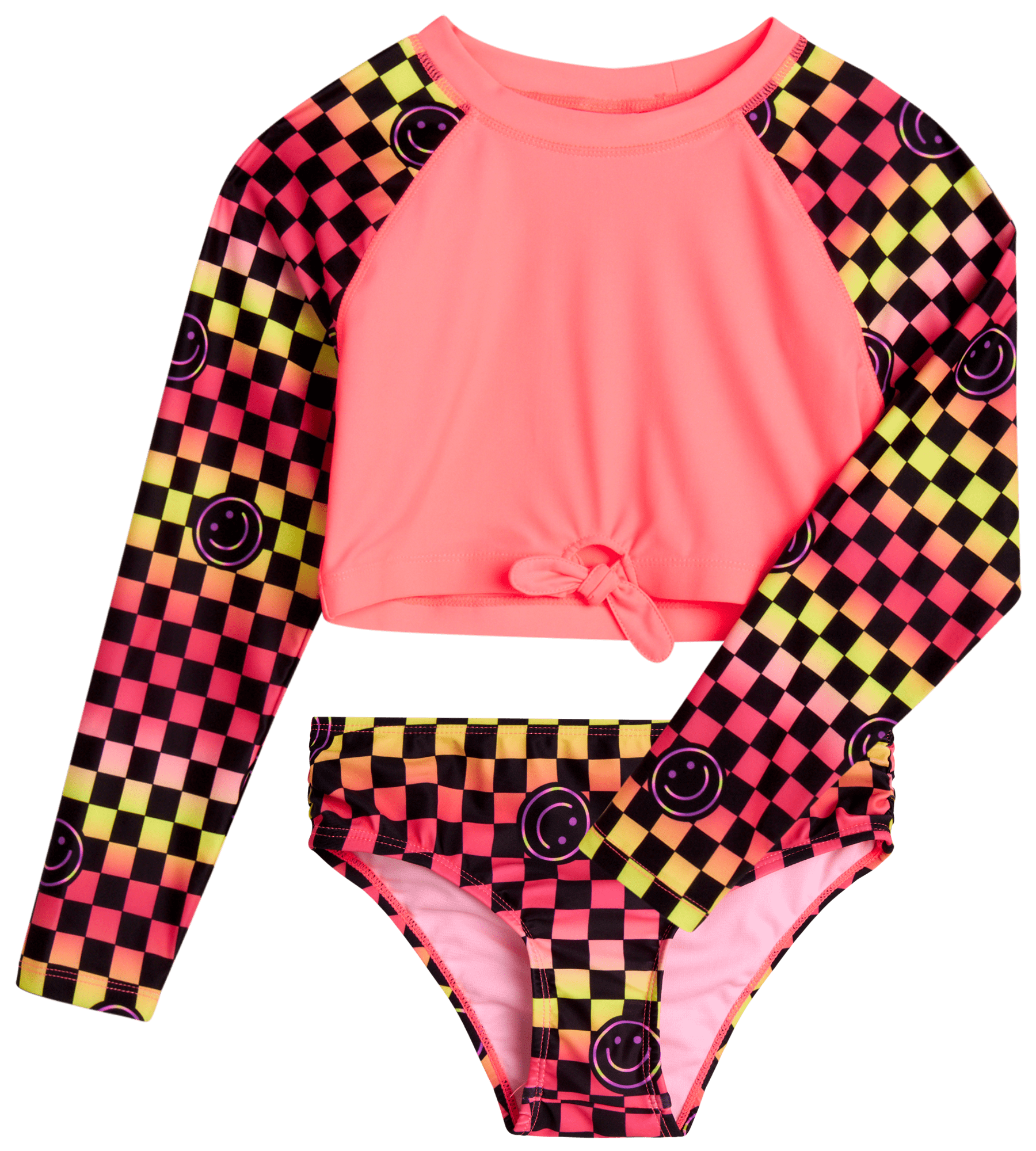Limited Too Girls' Rash Guard Set UPF 50+ TwoPiece Swim Shirt and