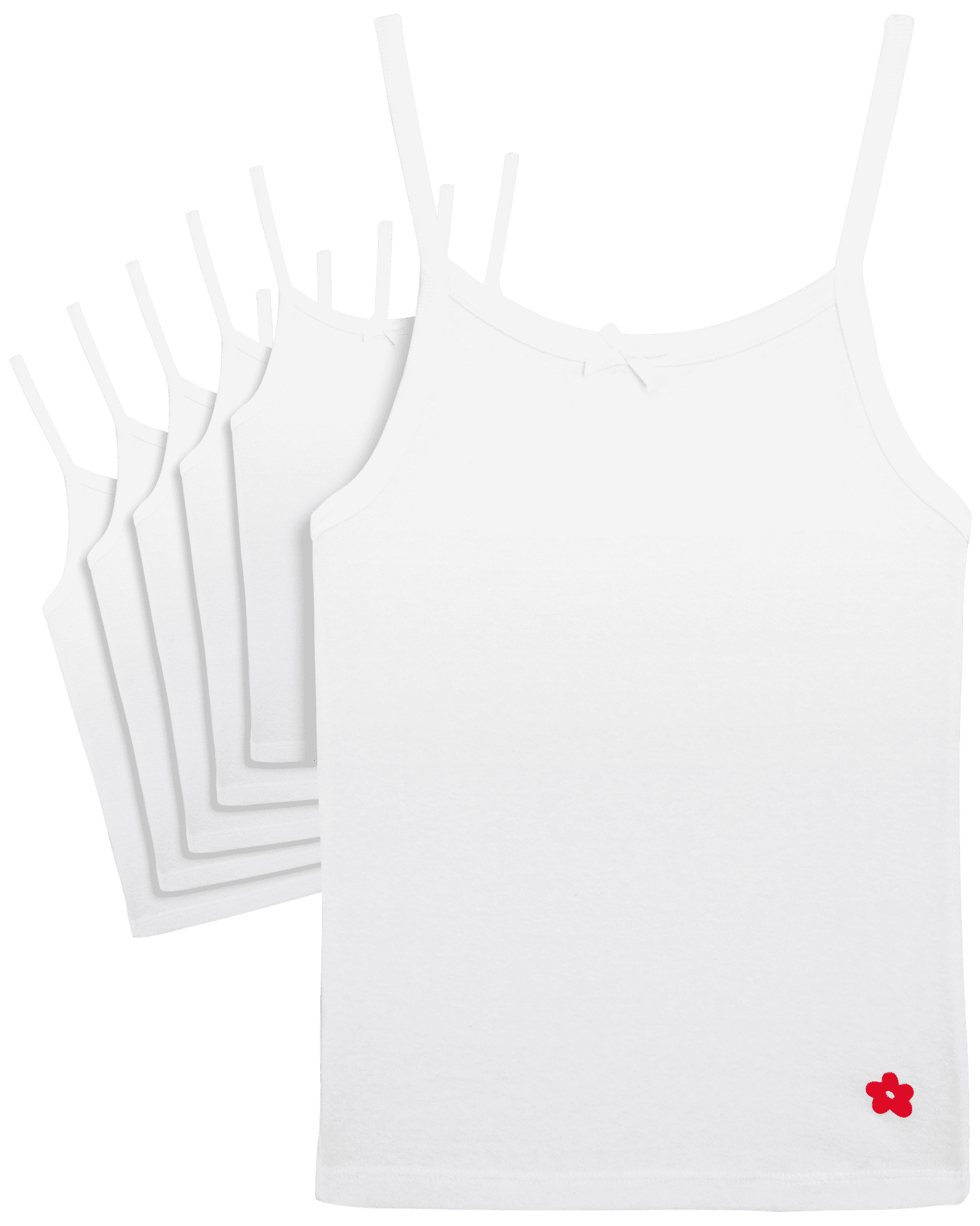 Limited Too Girls’ Undershirt – 100% Cotton Cami – Camisole Tank Top (6  Pack, 4-16)