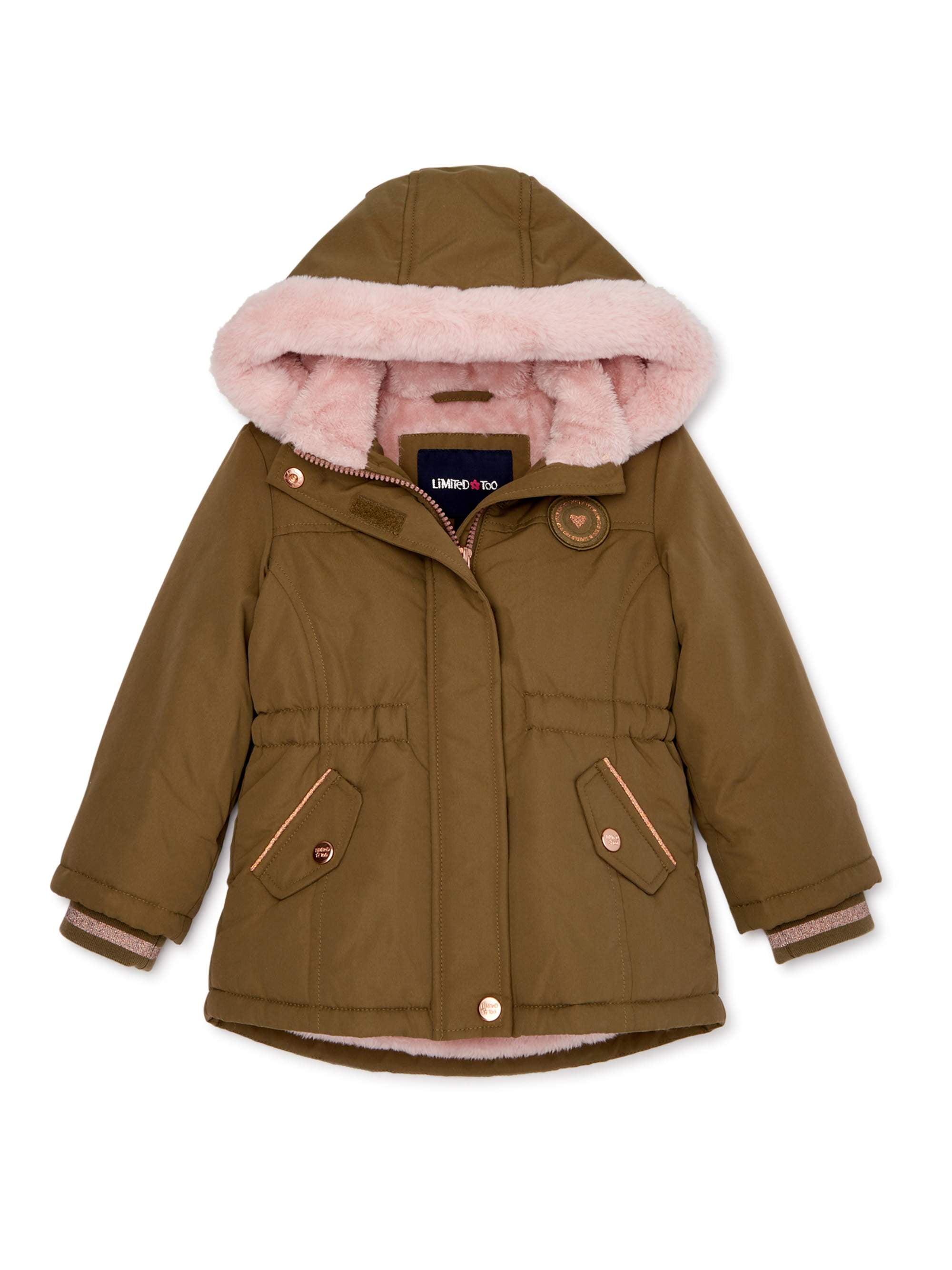 Limited Too Toddler Girl Faux Sherpa Anorak Winter Jacket Coat ...