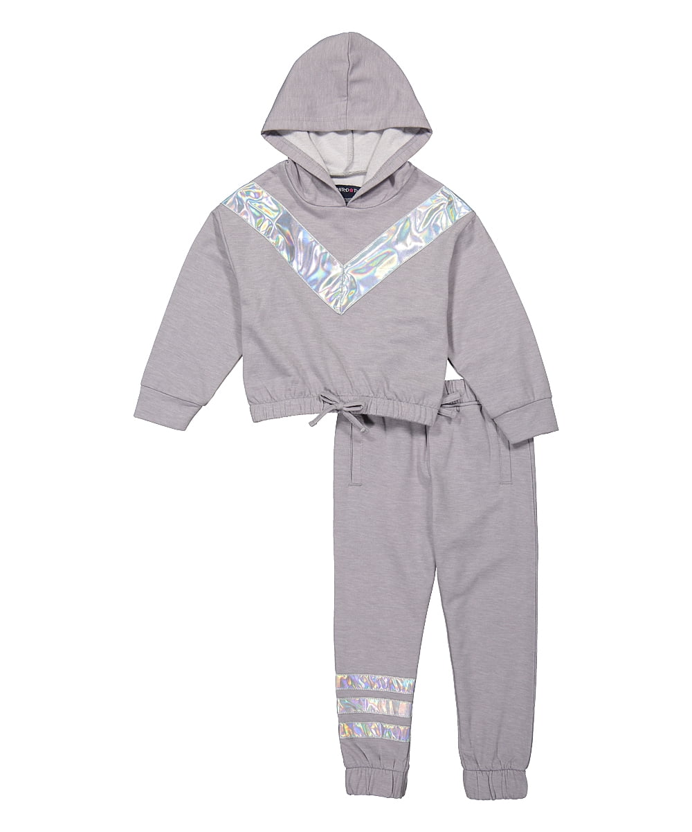 Limited Too Toddler Girl Printed Hoodie and Jogger Set, Sizes 2T-4T