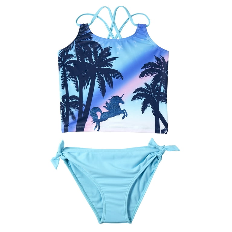 Limited Too Toddler Girls Unicorn Tropical Tankini Sizes 2T 4T