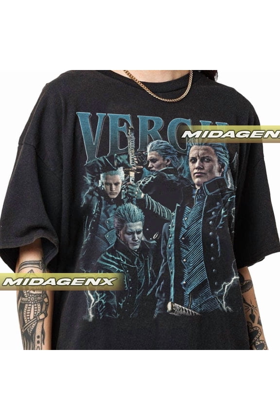 Limited Vergil Devil May Cry Vintage T-Shirt, Gift For Women and Man Unisex T-Shirt