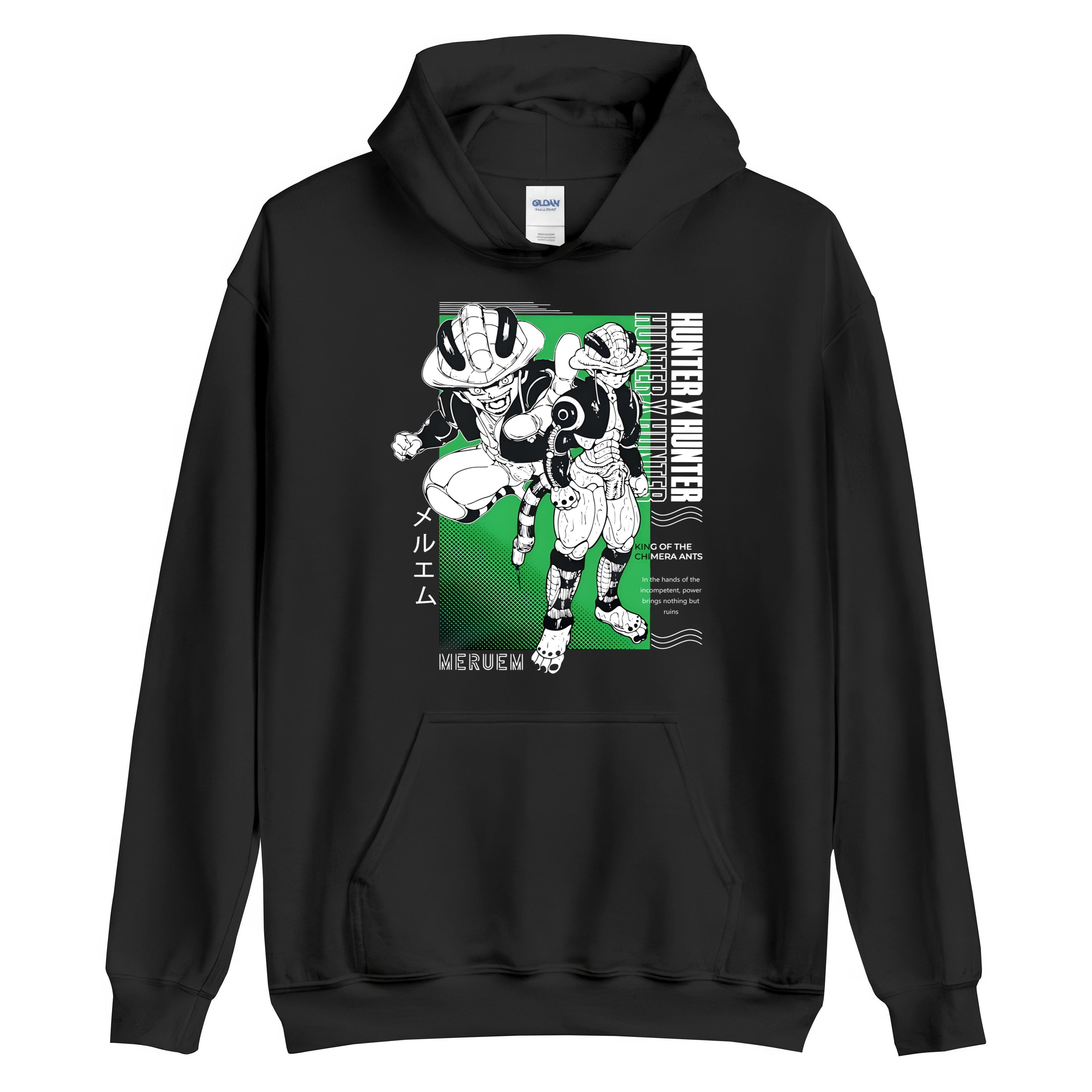 Maglietta Chrollo Lucilfer Hunter X Hunter – Grafica Anime, Nera, Taglie Unisex Disponibili