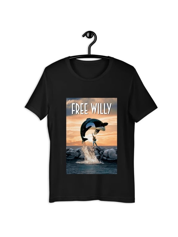 Limited edition Free Willy TShirt Retro Movie Poster 90s Kids Limited edition Heavy Cotton -TH41247