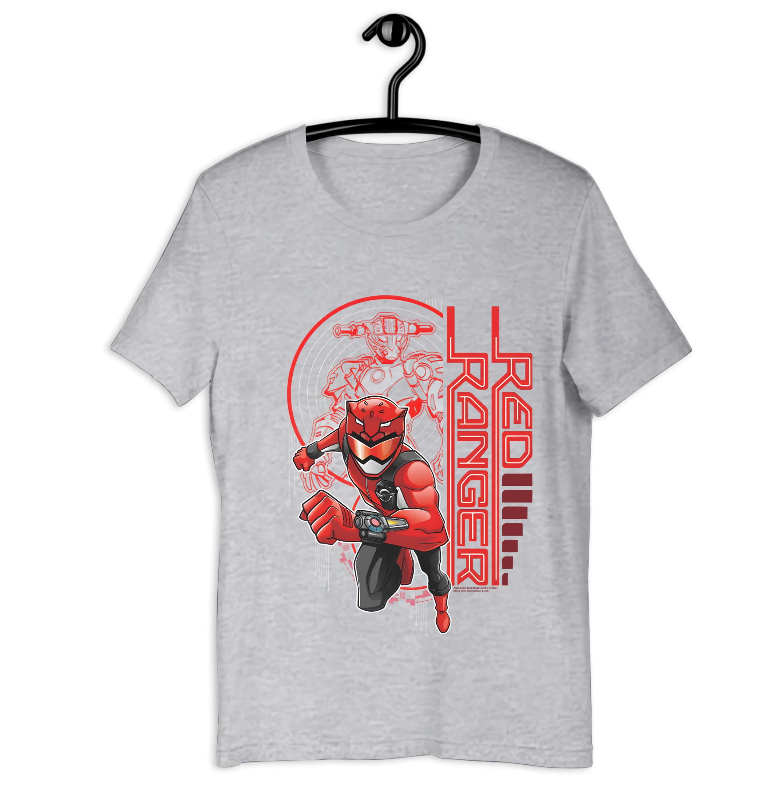 Limited edition Power Rangers Long Sleeve shirt Red Ranger Black ...