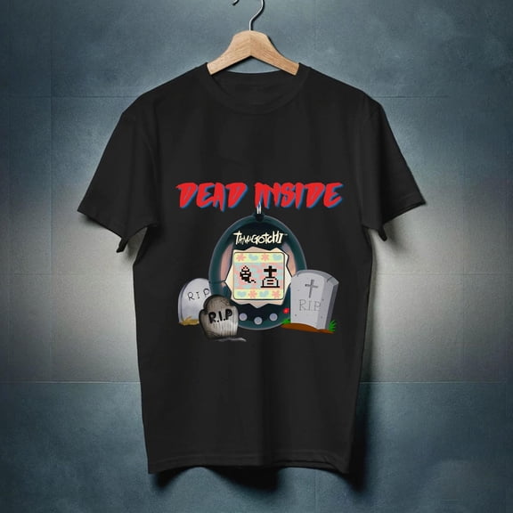 Limited edition TSHIRT-Dead Inside shirt - Unisex Softstyle T-Shirt funny dead tamagotchi pet tamagatchi inspired tshirt-TH44269
