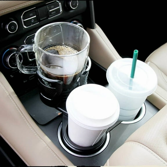 Limitless 2-in-1 Cup Holder: Black, Universal, Durable