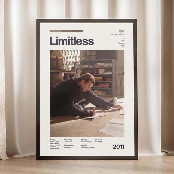 Limitless Movie Wall Art Print, Unframed Paper Poster 8x10in