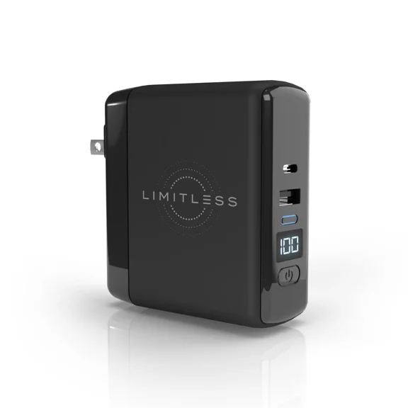 Limitless PowerPro Go 3-in-1 Wall Charger - Black