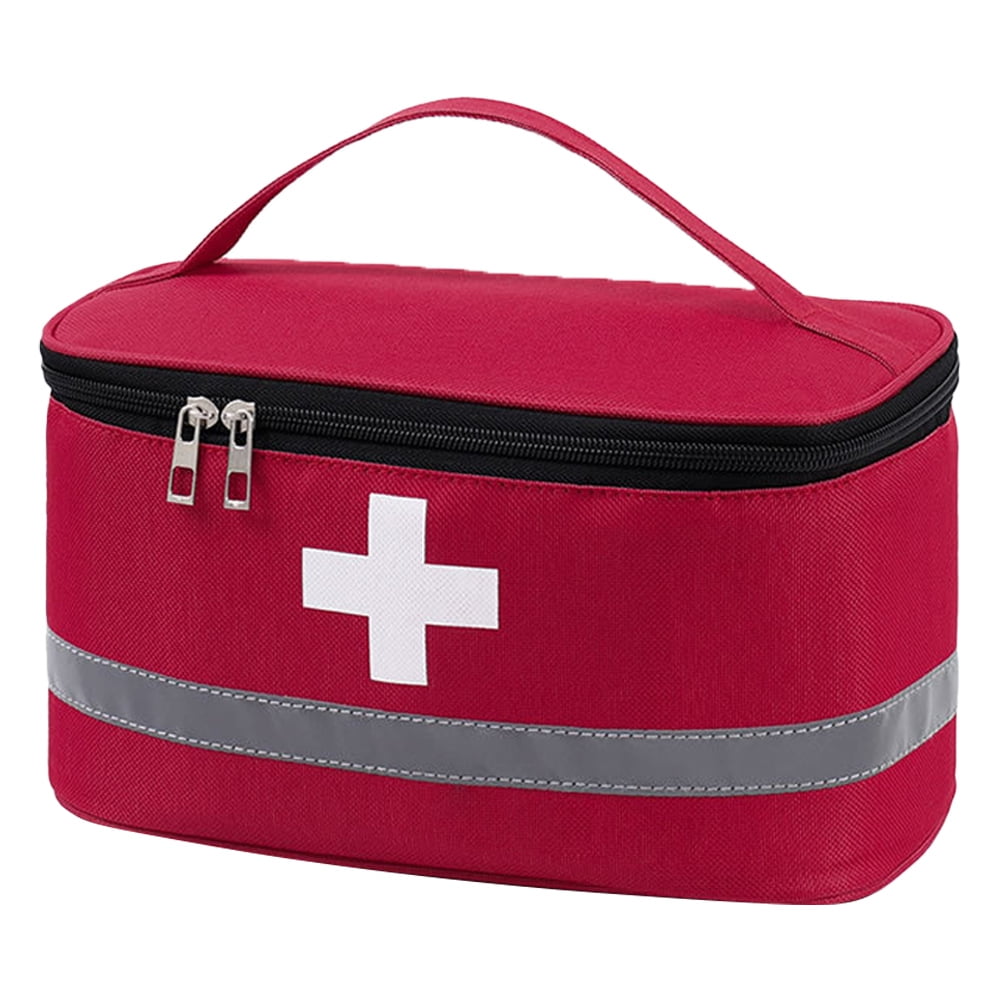Limmint Empty first aid kit,portable rescue bag,for car home office outdoor large red