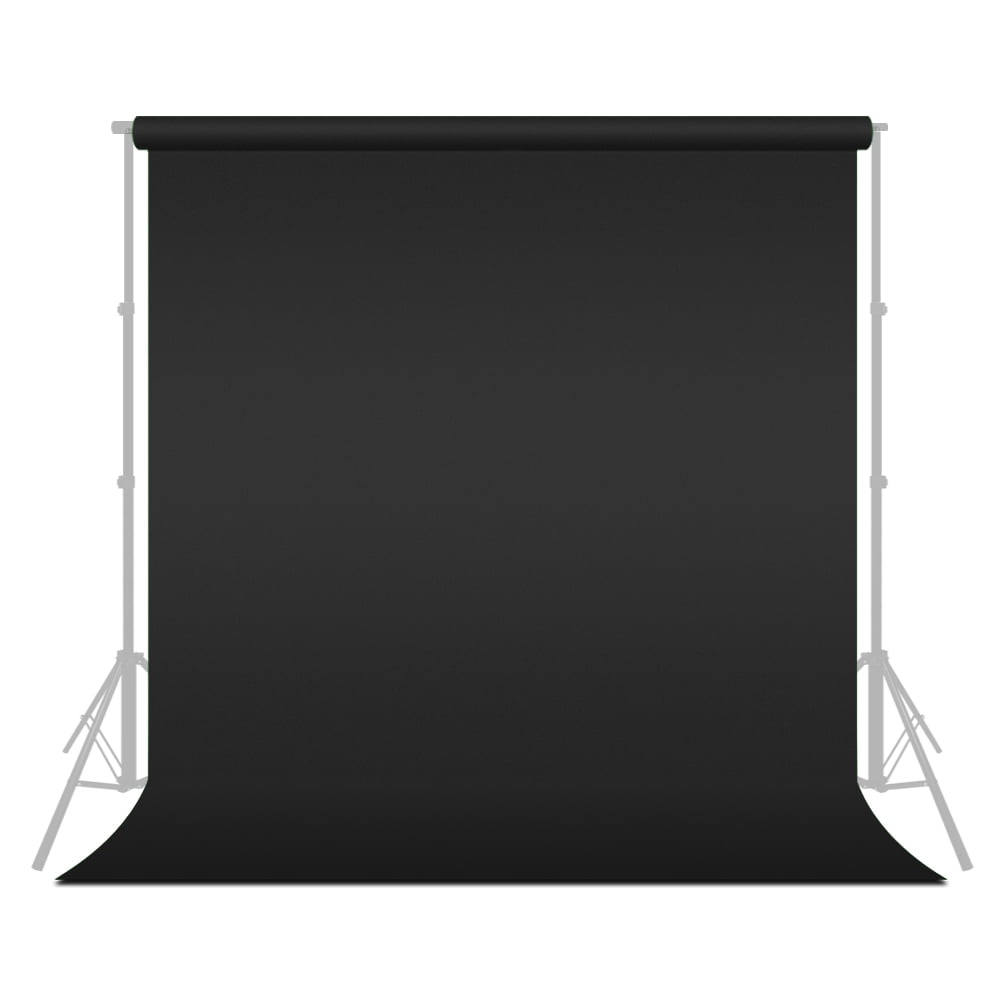 LimoStudio 10' x 20' Photo Video Studio Seamless Solid Black Muslin Backdrop Photo Studio Background, LIWA41