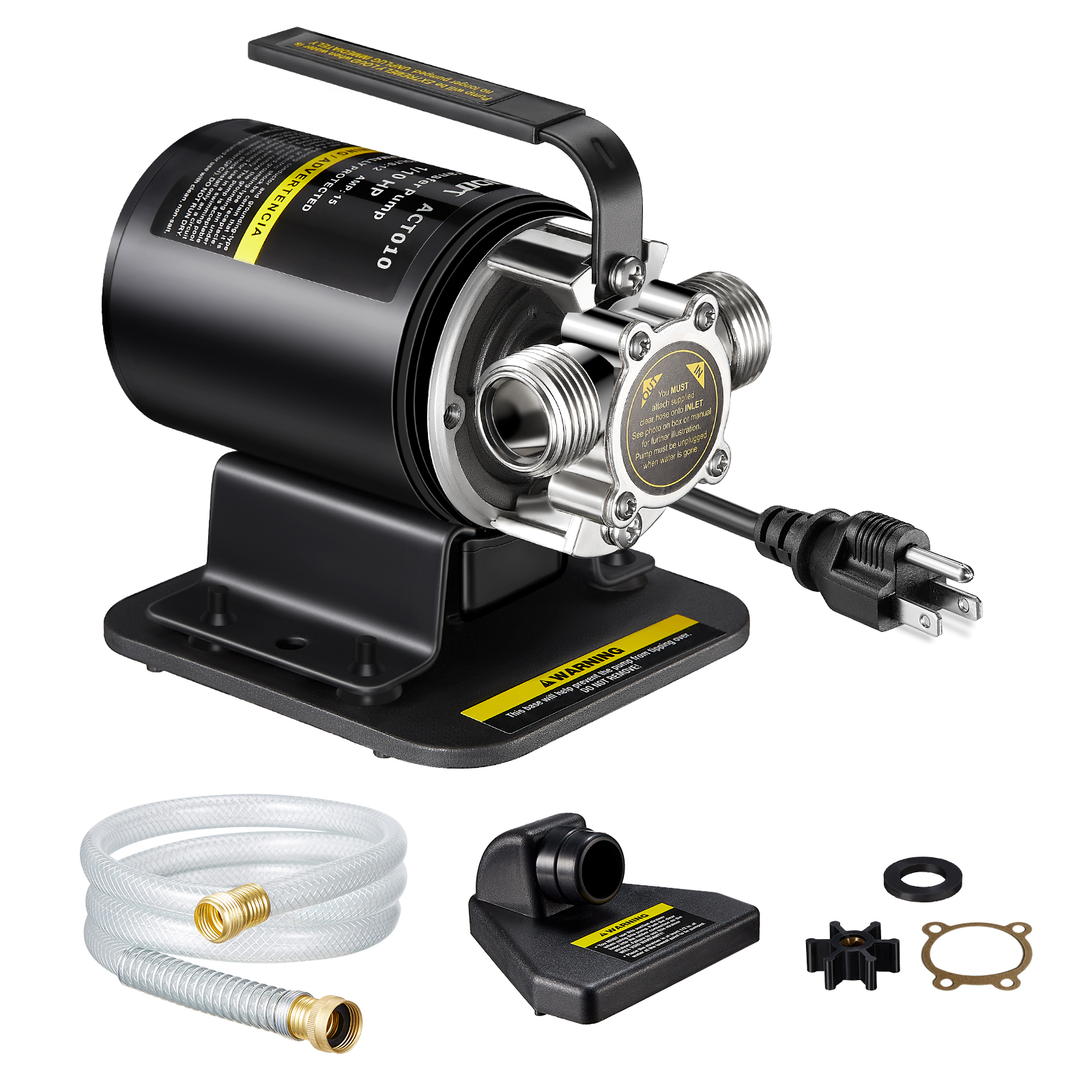 Limodot 1/10HP Portable Water Transfer Pump Water Remove Utility Pumps