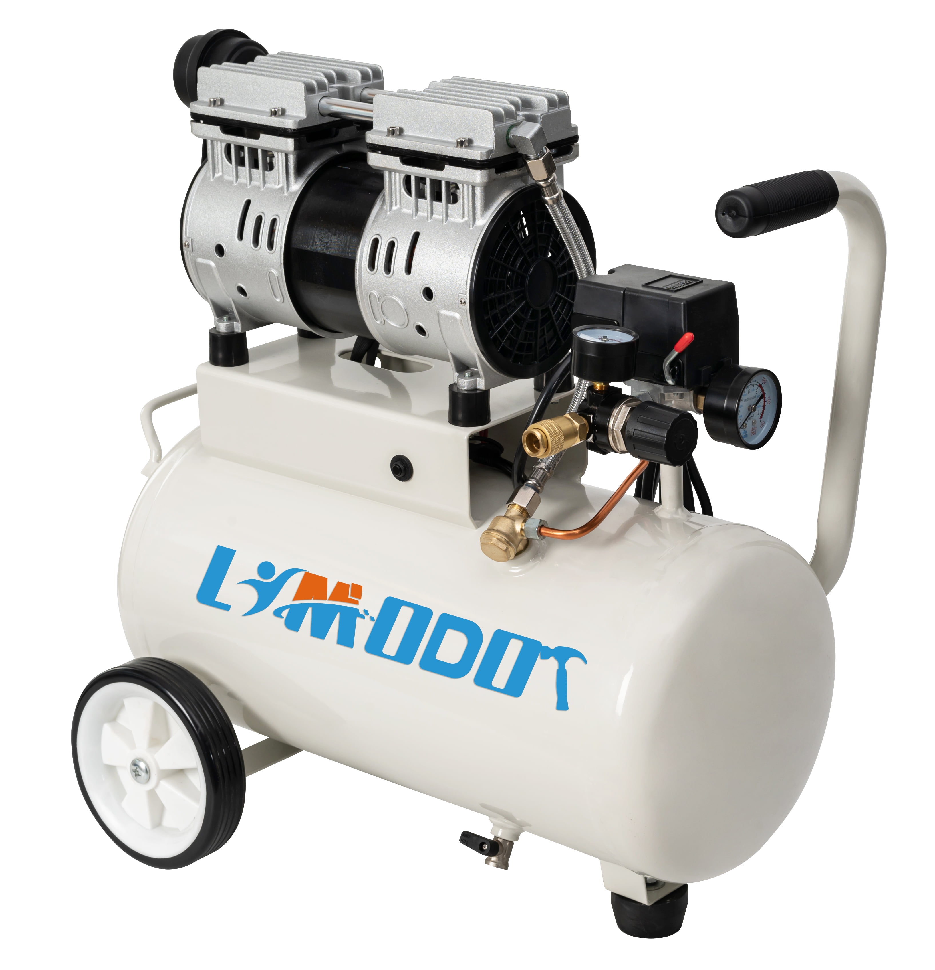 Limodot 115V 1.5 HP Portable Air Compressor, Ultra Quiet 68dB, Oil