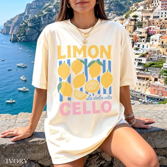 Limoncello Shirt, La Dolce Vita Lemon Tee, Retro Italian Summer T-Shirt, Fruit Graphic Tee, Unisex Cotton T-Shirt, Sizes S-3XL