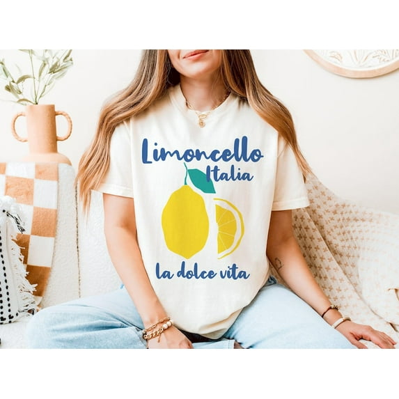 Limoncello Shirt, Lemon Shirt, La Dolce Vita Tee, Italy TShirt, Vacation T-Shirt, Lemons Tee, Amalfi Coast, Limoncello Tshirt, Lemon Lemons