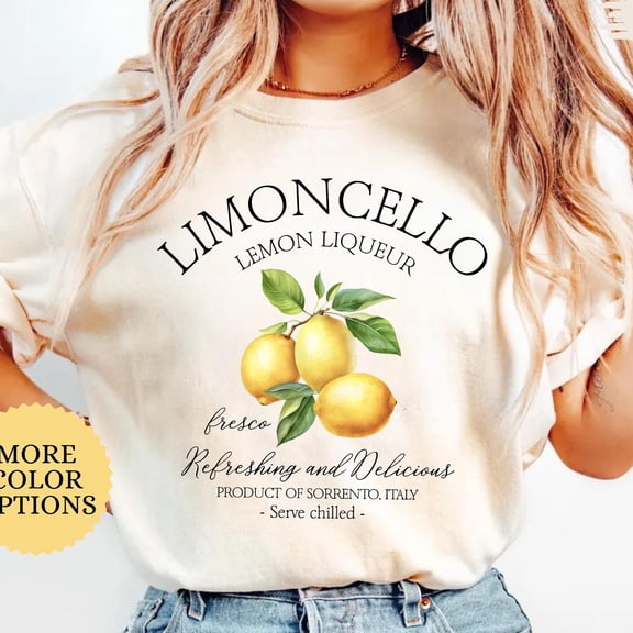 Limoncello Shirt Lemons T Shirt Amalfi Coast Italy Tee Italian Summer Gift Girly Lemon Sum