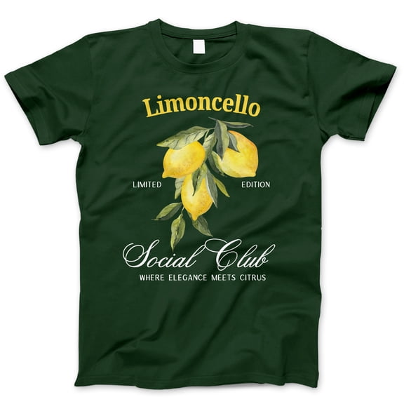 Limoncello Social Club T-Shirt – Limited Edition Capri-Inspired Lemon Design, Elegant Italian Summer Tee for Foodies, Cocktail Lovers, and Mediterranean Fashion Fans