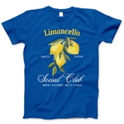 Limoncello Social Club T-Shirt   Limited Edition Capri-Inspired Lemon Design, Elegant Italian Summer Tee for Foodies, Cocktail Lovers, and Mediterranean Fashion Fans