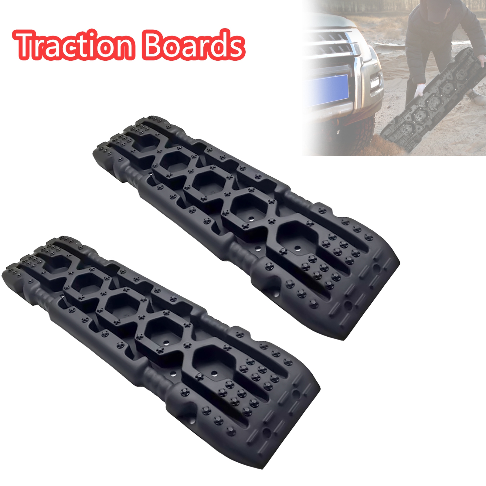 Limorve 2Pcs OffRoad Traction Boards, Universal Recovery Boards