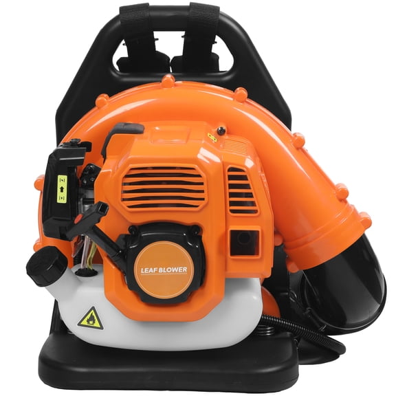 Limorve 550CFM Gas Leaf Blower 205MPH, 2-Stroke Backpack Yard Cleaner for Lawn/Snow Removal Orange one size