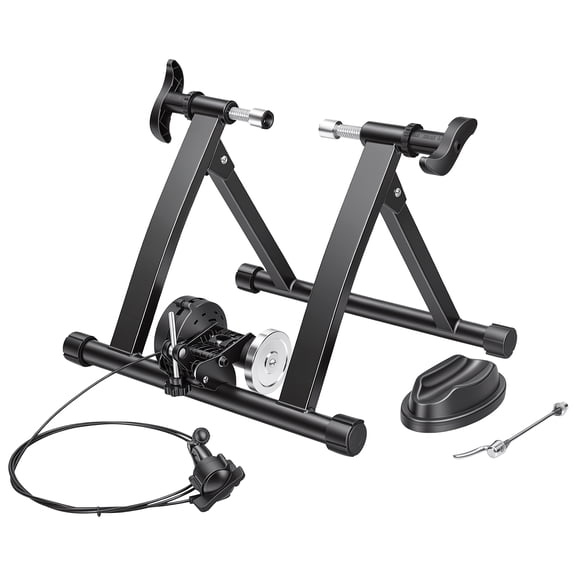 Limorve Magnetic Bike Trainer Stand, 6Level Resistance Indoor Cycling Exercise Stand for 2628 in & 700c Road Mountain Bikes