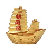 Limorve Mini Resin Fortune Tree Chinese Golden Ingot Home Office Desk Landscape Ornament