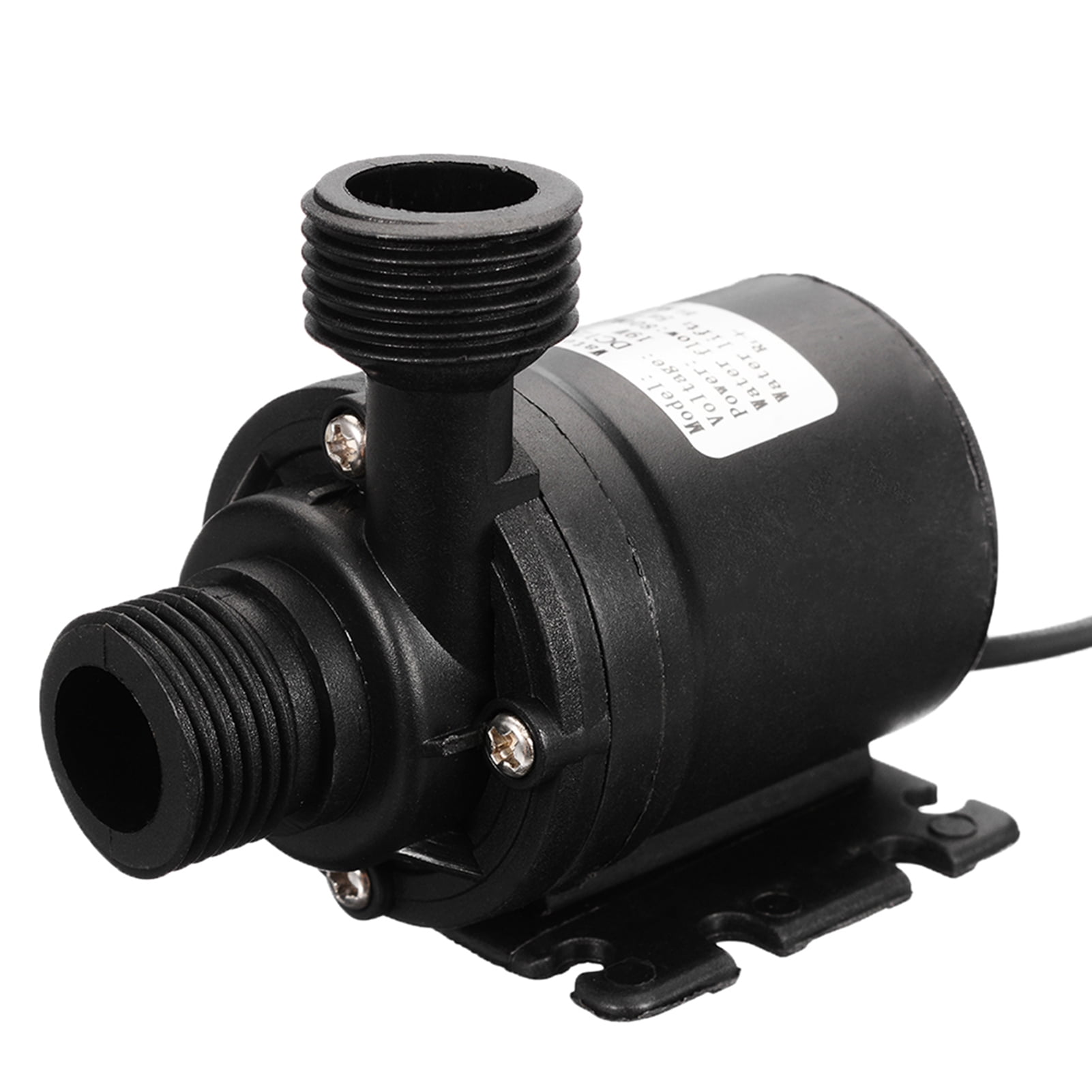 Limorve Solar Water Pump,800L/H 3/5m DC12/24V Solar Water Circulation Pump Black 5 m,DC 12V*