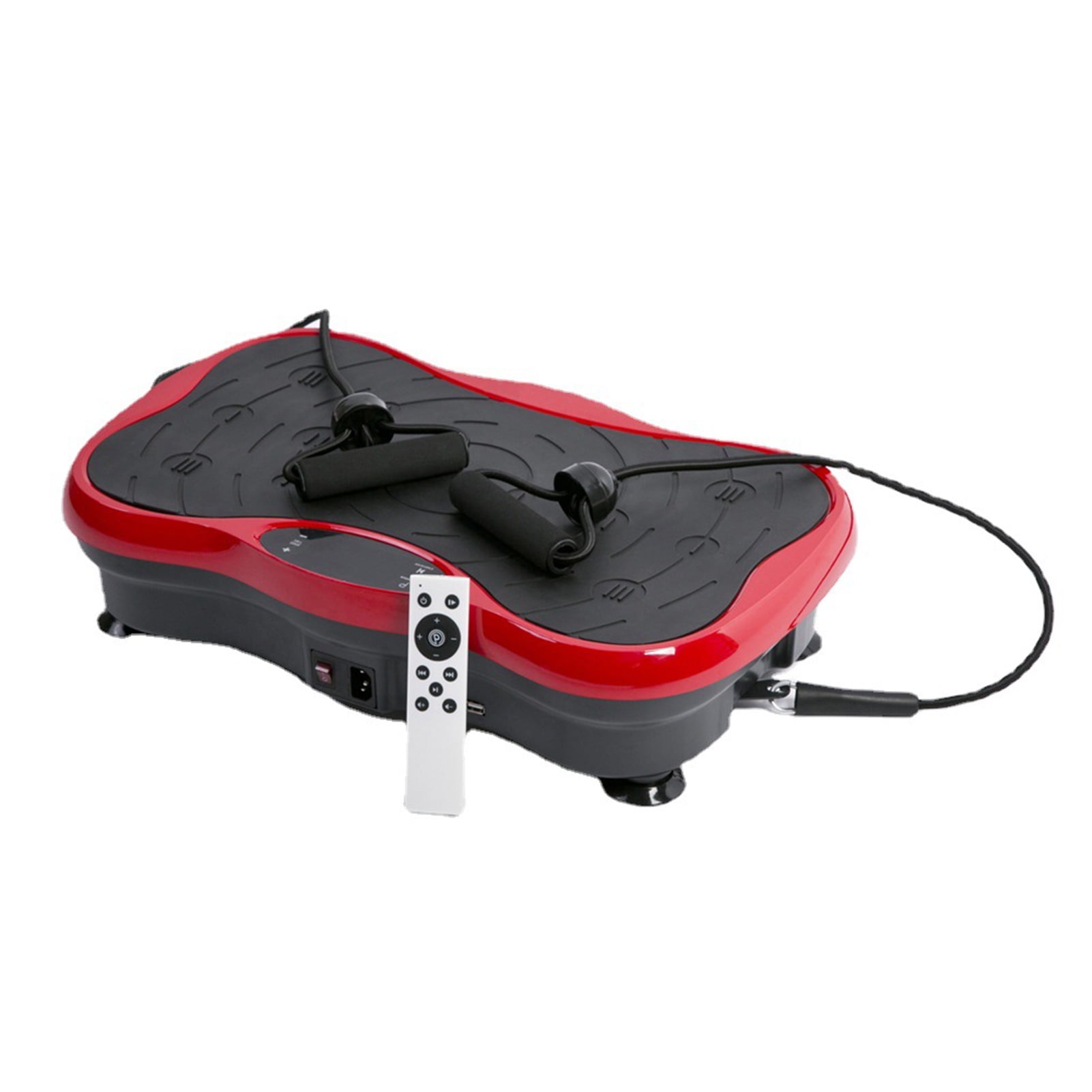 Limorve Vibrating Plate Machine, Power Waver Vibration Plate Exercise Machine for Lymphatic Drainage, Body Vibration Plate Machine with Resistant Band, Weight Loss Shaping Toning Home Gym Equipment