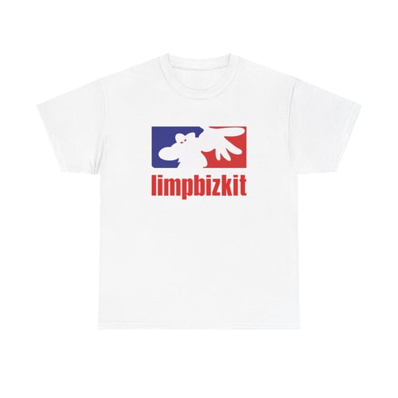 Limp Bizkit 2 Nu Metal Rap Rock T Shirt Black White Navy Cotton Tee - White / L